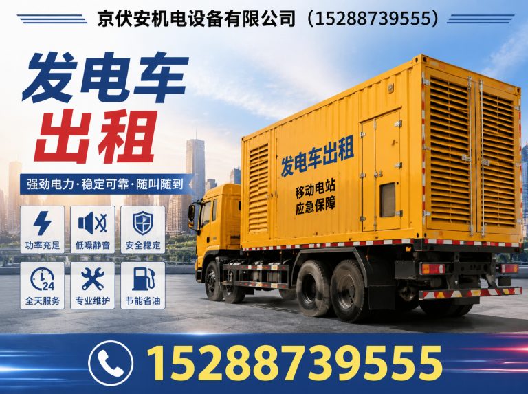 安顺静音发电车租赁展示图
